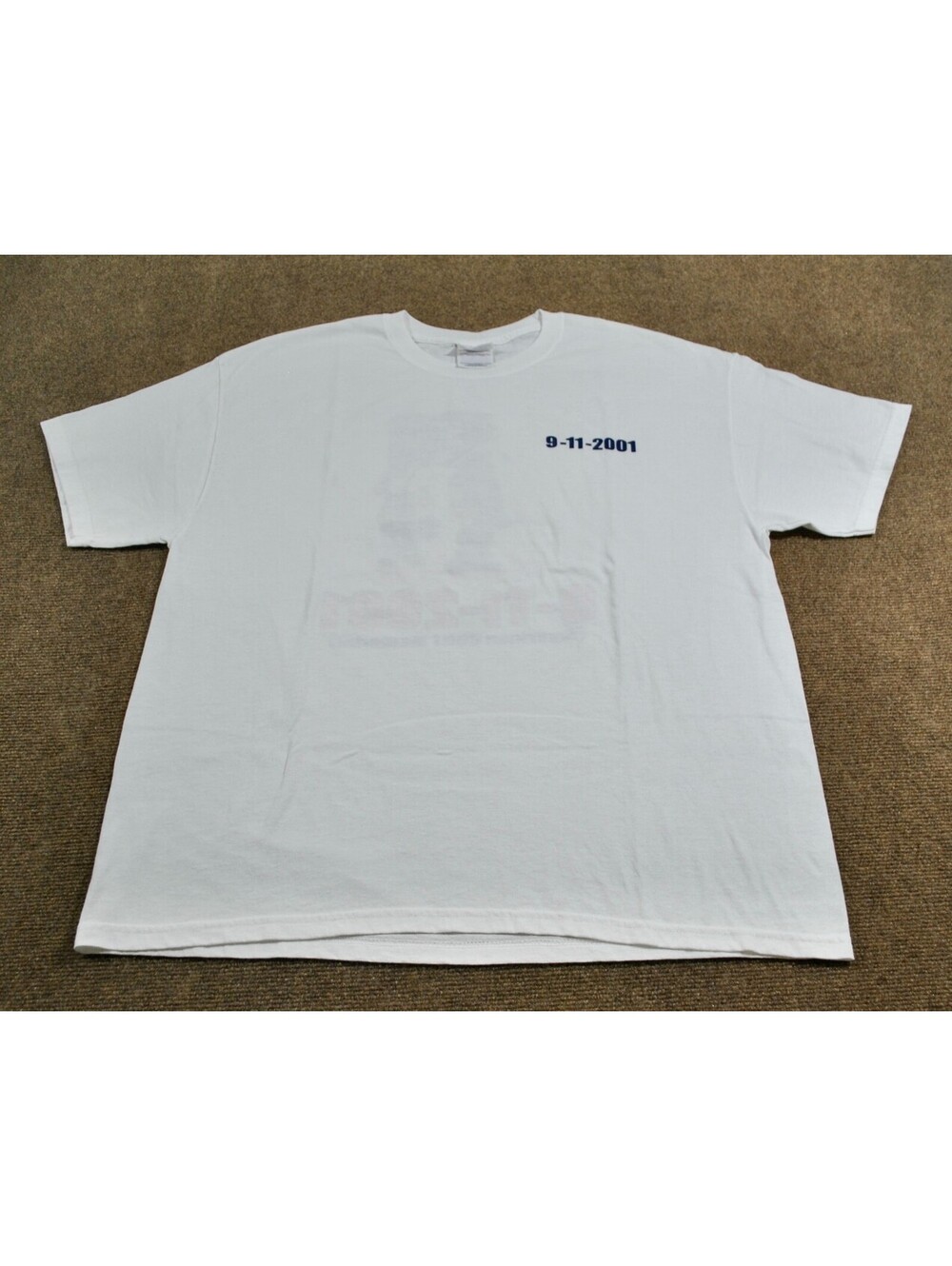 September 11th 2001 American Quilt Memorial Firefighter New York Shirt X-Large